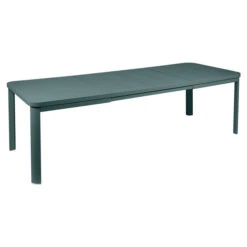 Table Fermob Oléron Avec 2 Rallonges 155 / 255 X 100 Cm - Gris Orage