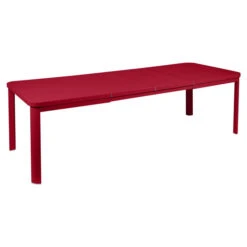 Table De Jardin 10 Personnes Avec 2 Rallonges FERMOB Oléron 155 / 255 X 100 Cm - Piment