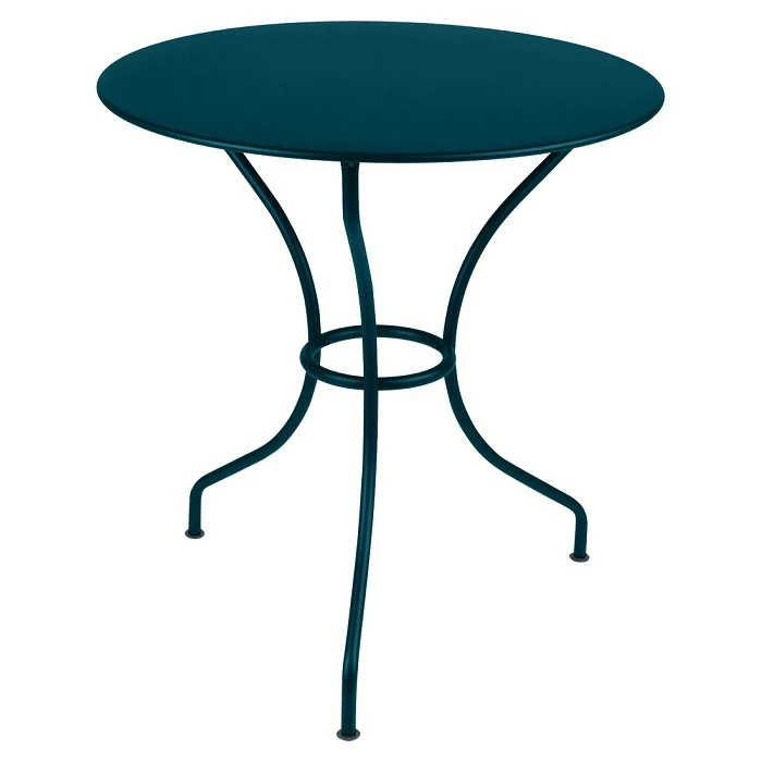 Table De Jardin 2 Personnes FERMOB Opéra + Ø 67 Cm - Bleu Acapulco 3 Table De Jardin 2 Personnes FERMOB Opéra + Ø 67 Cm - Bleu Acapulco