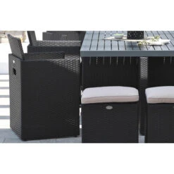 Salon De Jardin DCB Encastrable - Plateau En Aluminium, 10 Personnes -Jardin Mobilier Magasin pvc 10 alu n 04 min