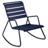 Rocking Chair FERMOB Monceau - Bleu Abysse -Jardin Mobilier Magasin rocking chair monceau fermob bleu abysse 1
