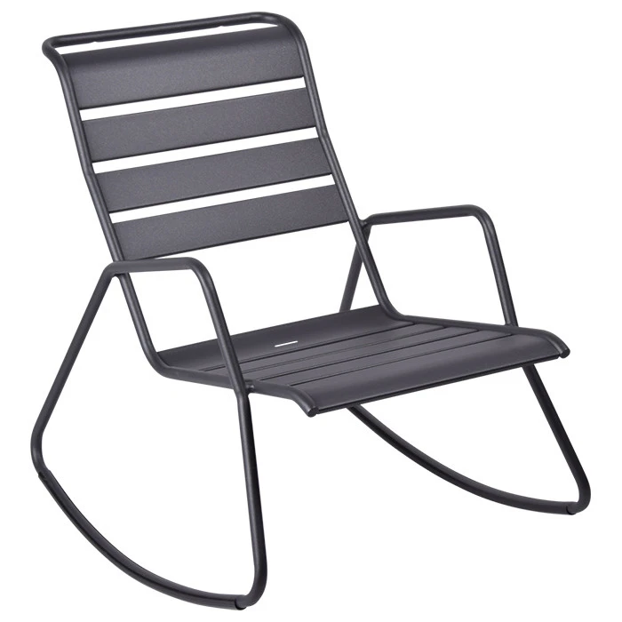 Rocking Chair FERMOB Monceau - Carbone 3 Rocking Chair FERMOB Monceau - Carbone