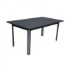 Table De Jardin 6 Personnes FERMOB Costa 160 X 80 Cm - Carbone -Jardin Mobilier Magasin table costa 160 carbone