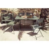 Salon De Jardin Fermob Cargo 128 X 128 Cm Cactus, 6 Personnes -Jardin Mobilier Magasin table et chaise fermob mobilier de jardin