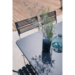 Salon De Jardin Fermob Cargo 128 X 90 Cm Bleu Acapulco, 6 Personnes -Jardin Mobilier Magasin table rectangulaire cargo table fermob 1
